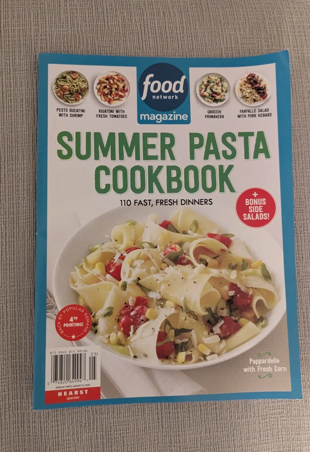 Brand New Food Network Summer Pasta Cookbook Magazine thumbnail