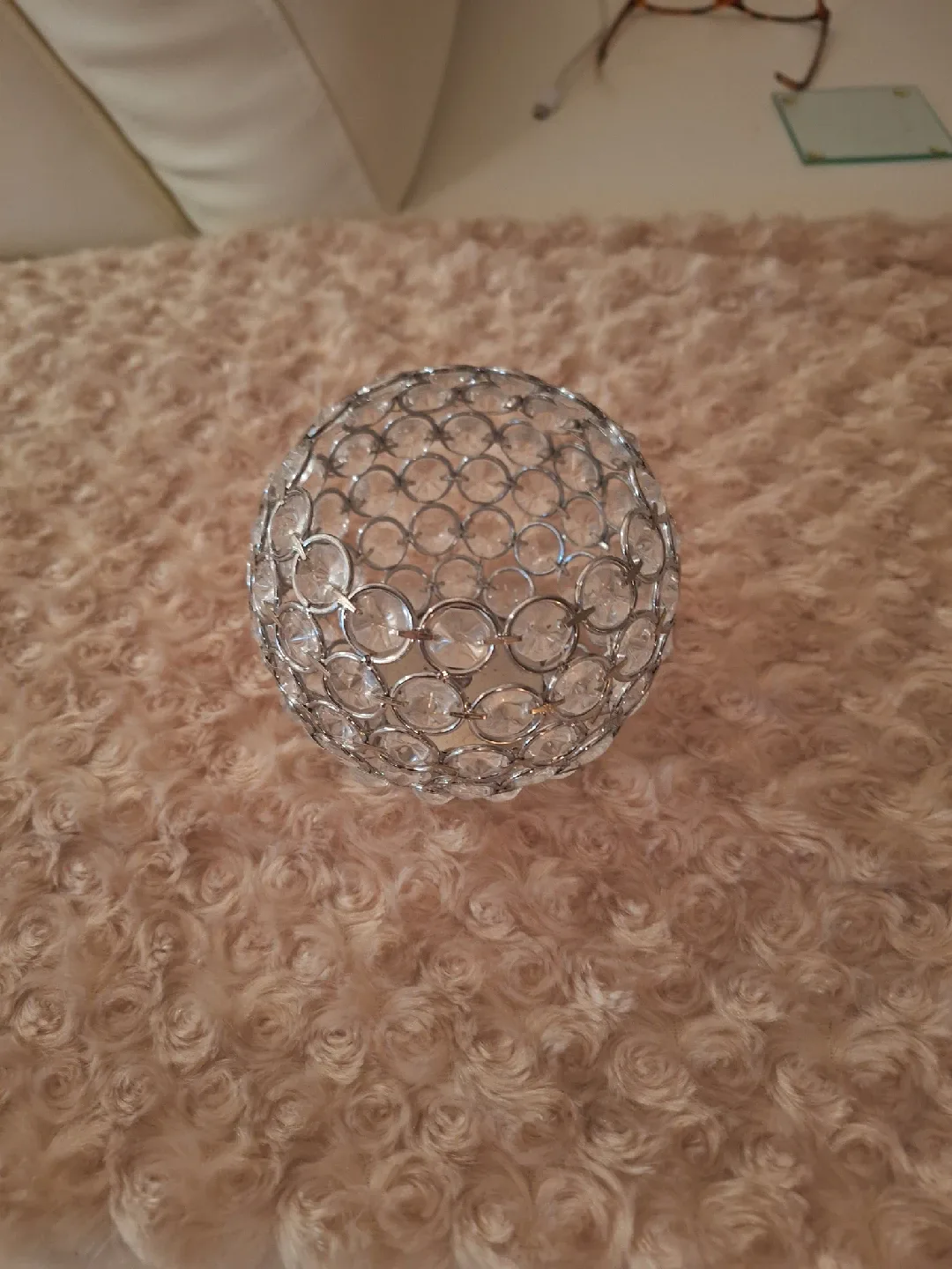 Crystal Ball Candle Holder