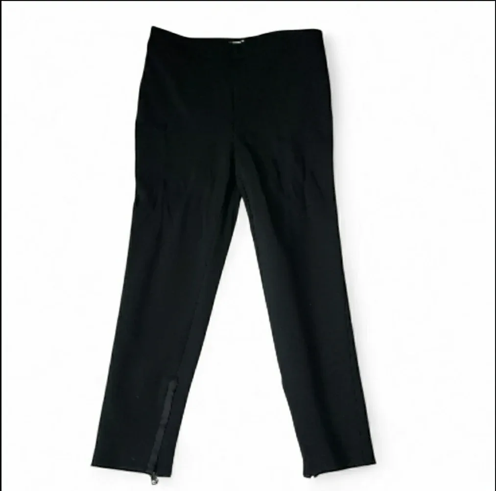 Valentino Black Straight-Leg '90s Pants - Size 6