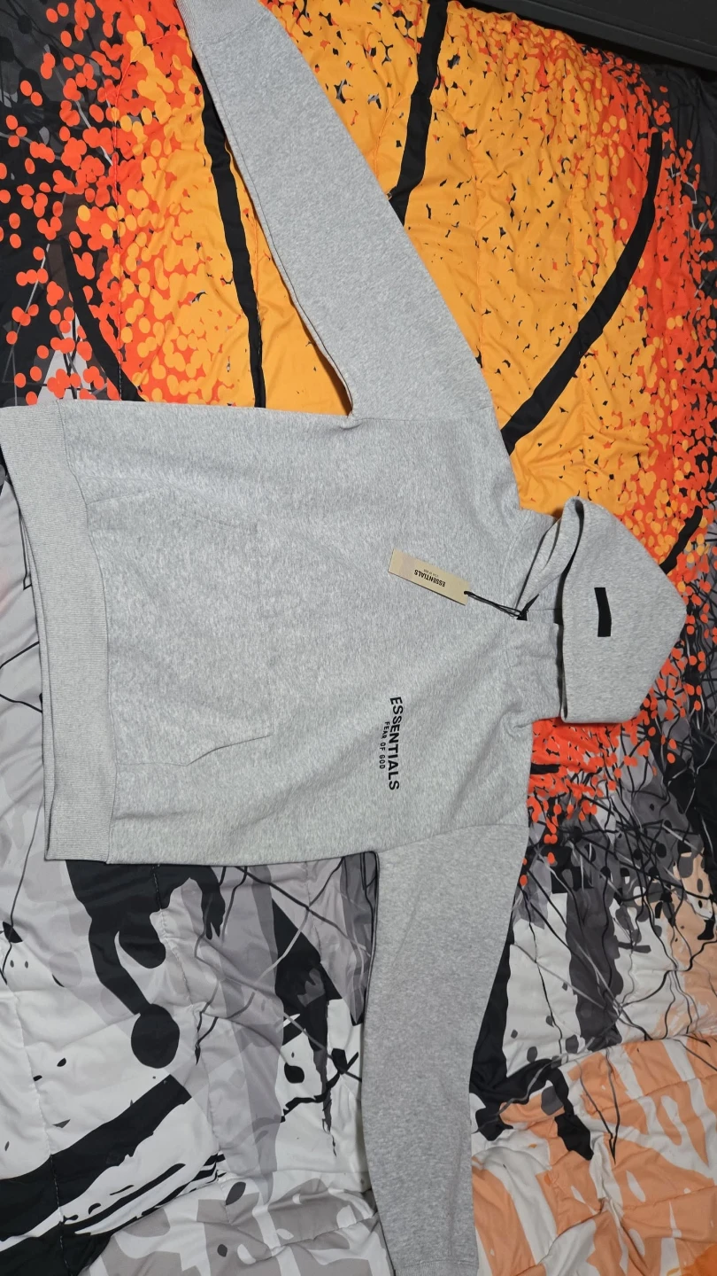 Essentials Fear of God Grey Hoodie Size S