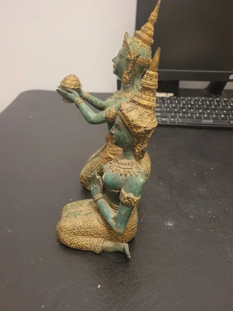 Pair of Vintage Thai Angel Figurines image indicator(6)