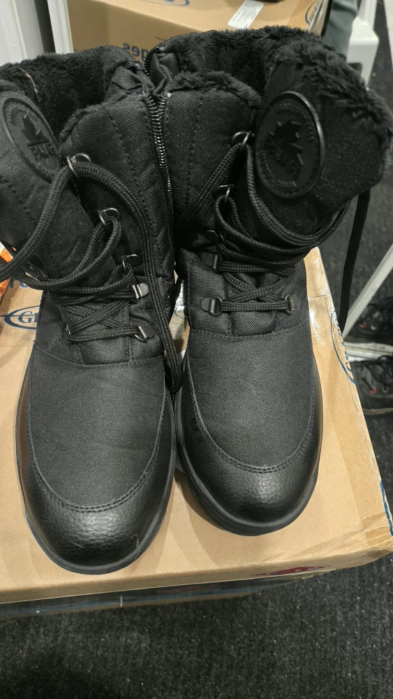 Pajar Black Winter Boots, Size 8 - 8.5