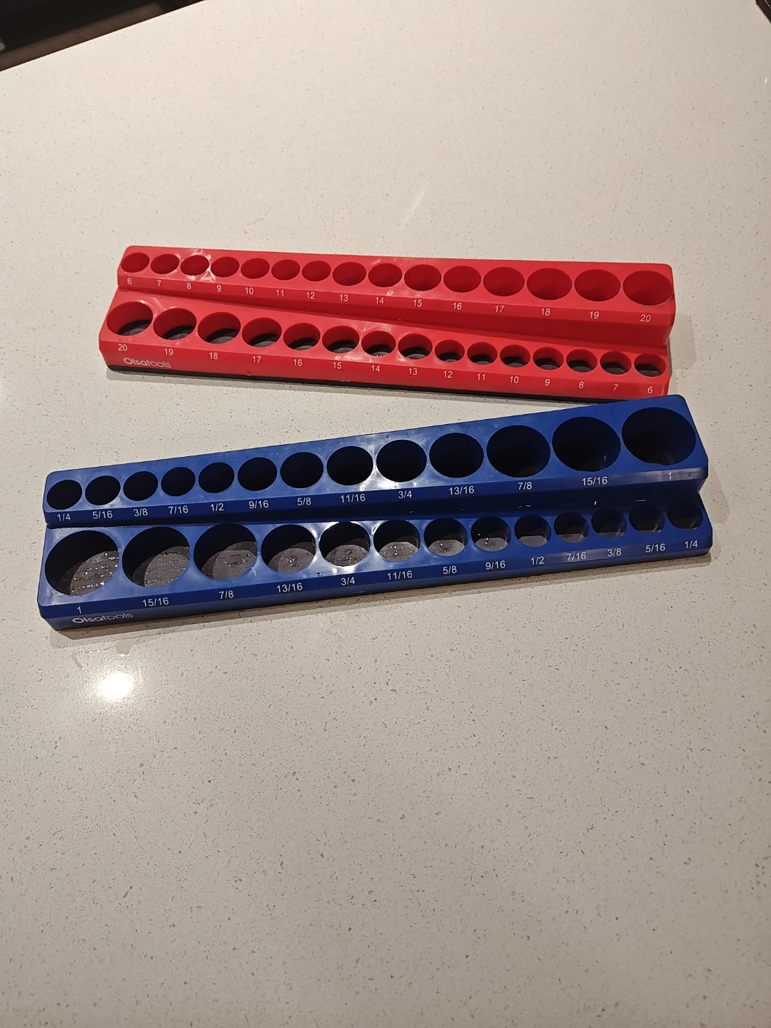 Magnetic Olsatools Socket Organizers - metric & imperial