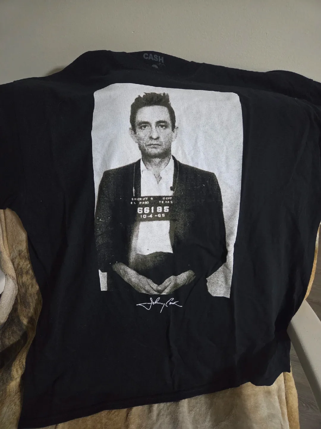 Johnny Cash Black T-Shirt thumbnail