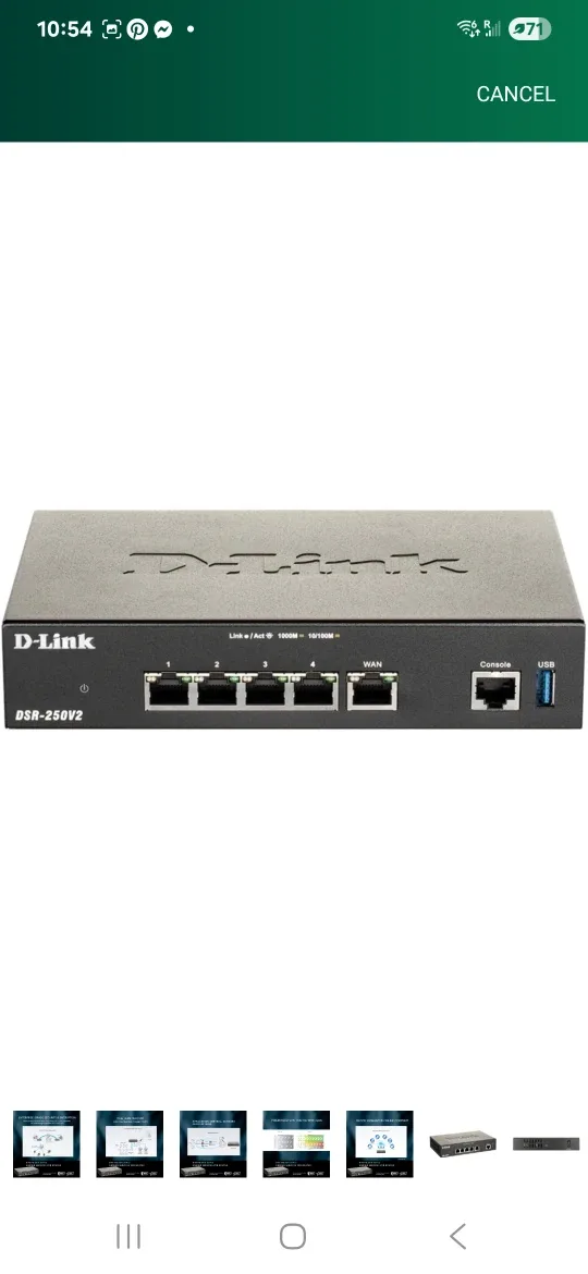 D-Link DSR-250V2 Unified Services VPN Router