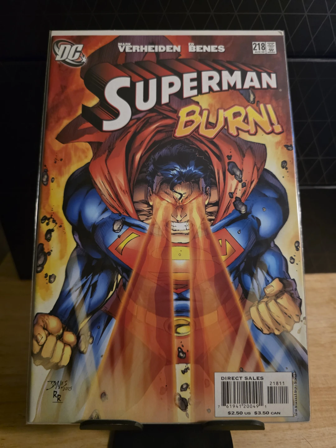 Superman Burn! Comic Book #218