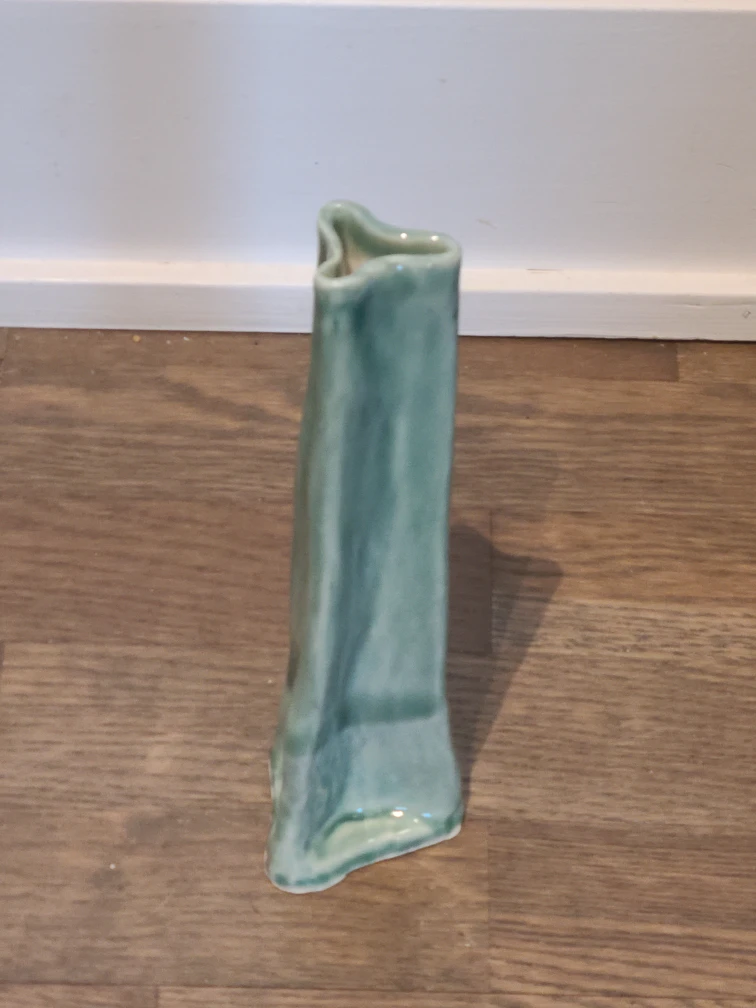 Handmade Ceramic Vase - celadon Green - photo 2