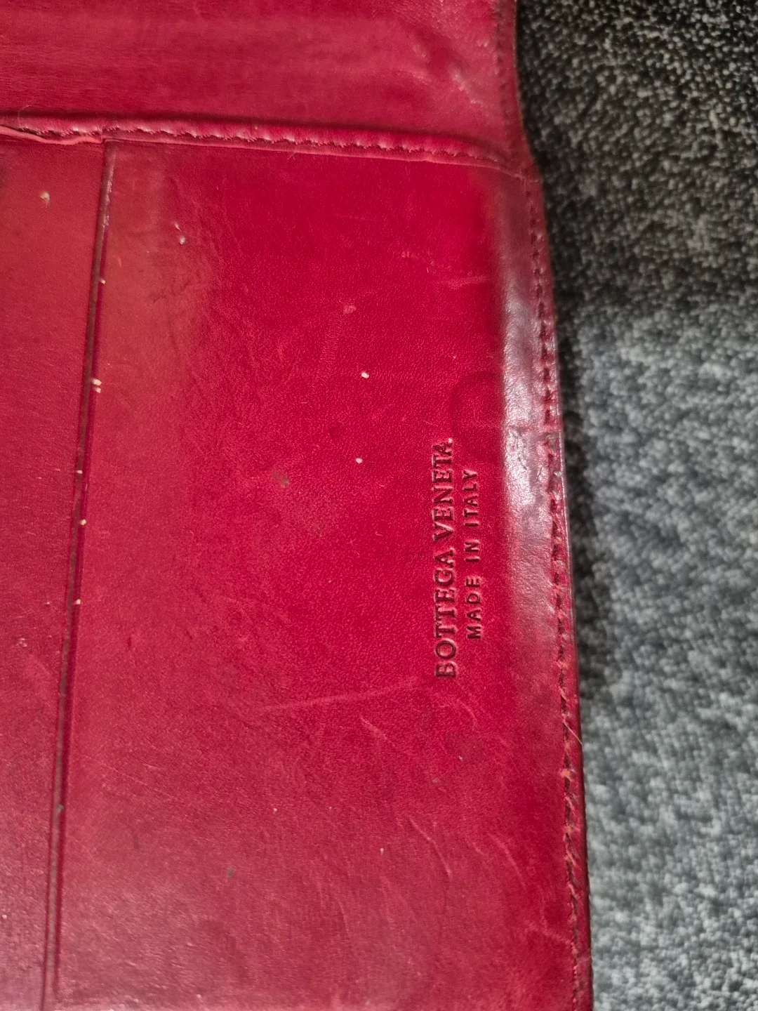 Bottega Veneta Red Leather Wallet 🥕 image indicator(6)