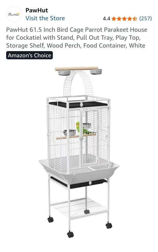 Pawhut 61.5inch Bird Cage