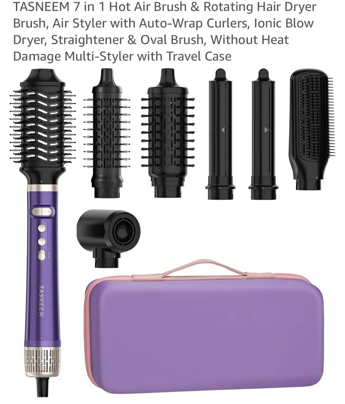 TASNEEM 7-in-1 Hot Air Brush & Hair Styler