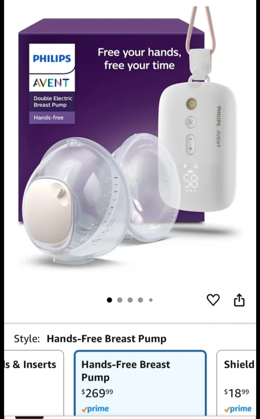 New - Philips Avent Double Electric Breast Pump image indicator(3)