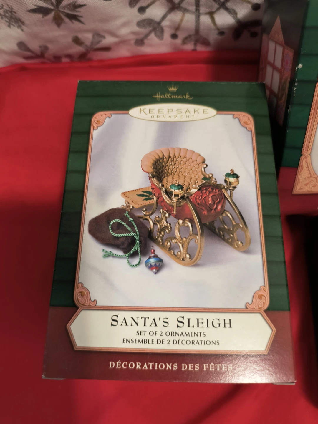 Hallmark Keepsake Santa's Sleigh Ornament Set