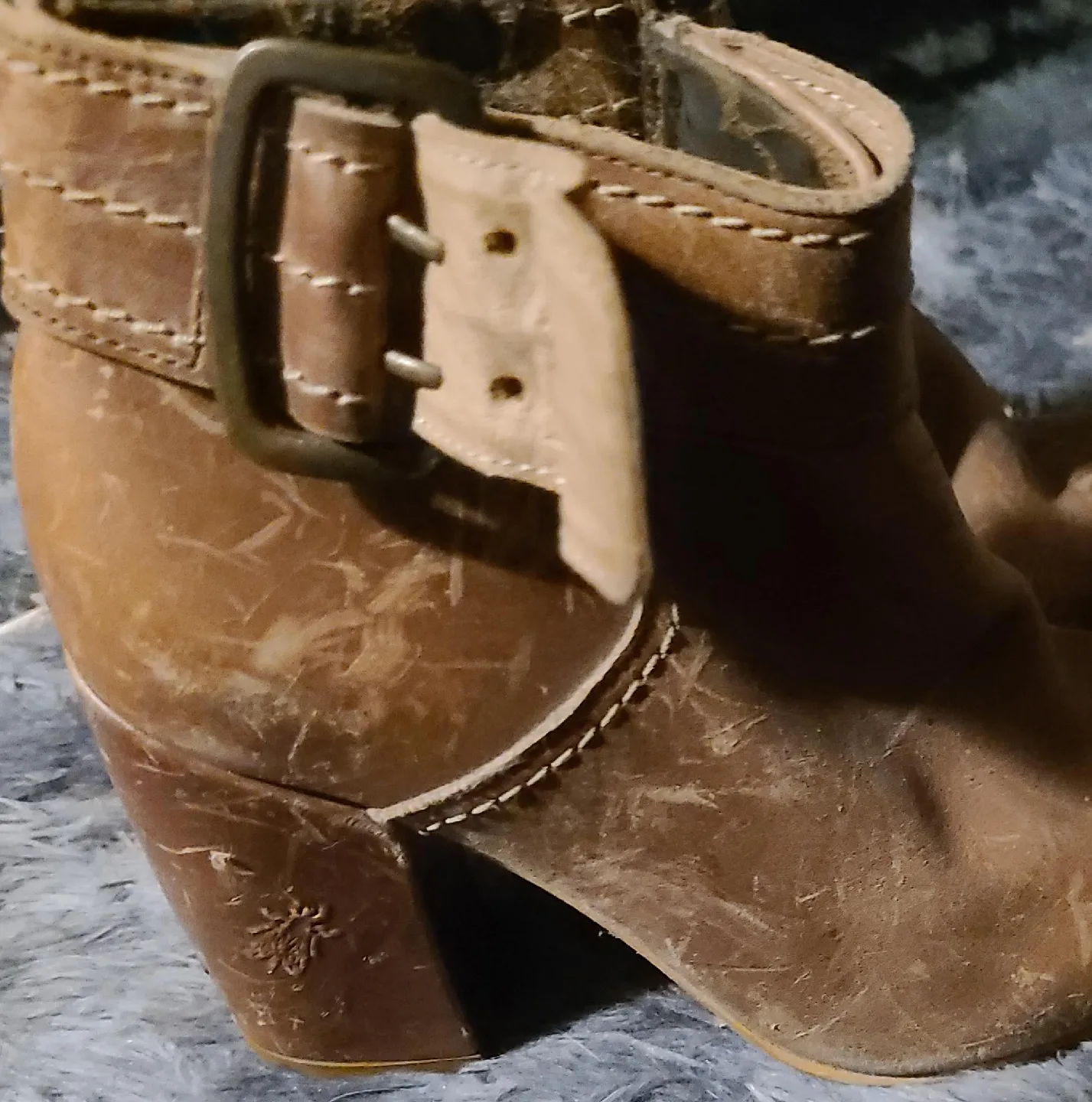 Fly London Brown Leather Heeled Boots image indicator(3)