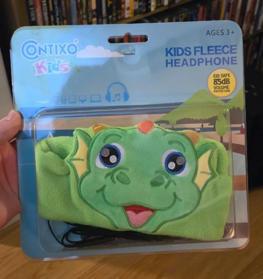 New Contixo Kids Fleece Dragon Headphones thumbnail