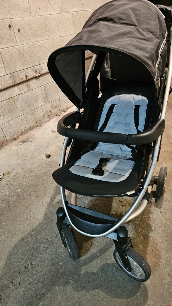 Hauck Malibu Stroller - Black & Silver