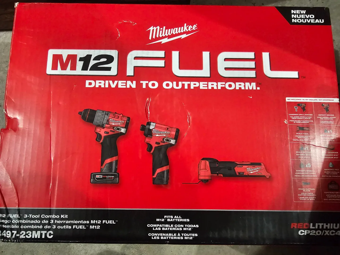 Milwaukee M12 FUEL 3-Tool Combo Kit - New thumbnail