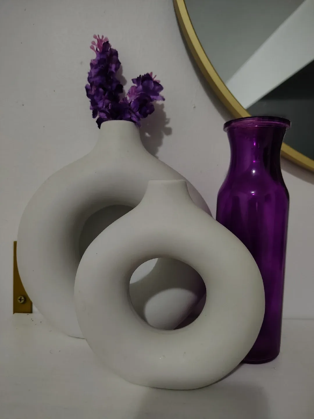White Donut Vases and Purple Vase (🥕 I am in ) Day 1 thumbnail