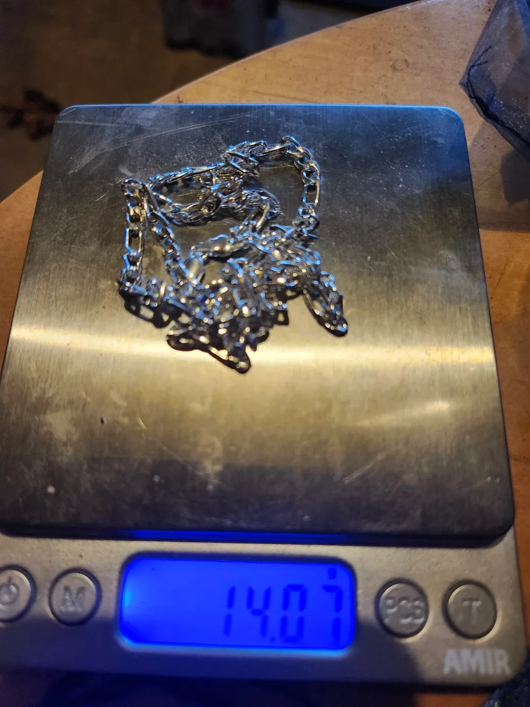 Sterling Silver Plated Figaro Chain, 14.07g image indicator(3)