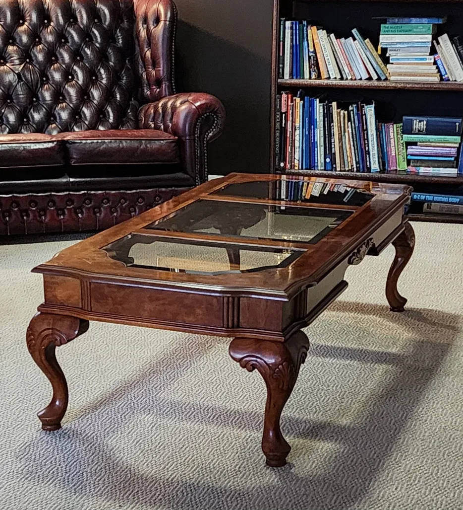 Vintage Queen Anne style coffee table