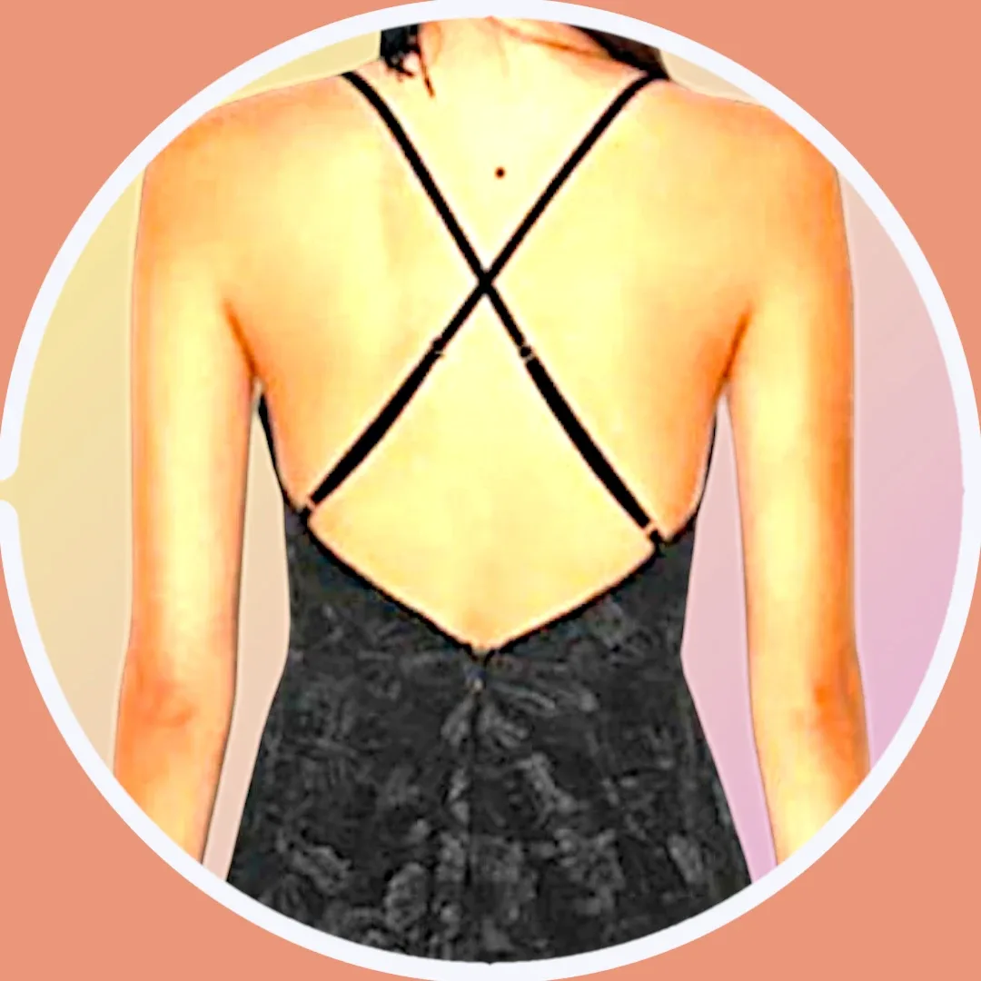 NWOT Black Mini Skater Dress - Sz XL image indicator(6)