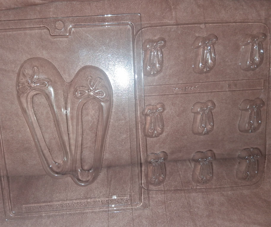 Ballet Slipper Chocolate Mold 2 piece Set --New