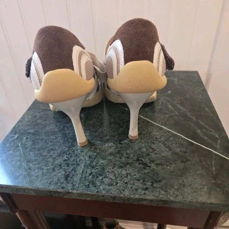 Vintagee NM70  Brown Suede Sneaker Heels - Size 7 image indicator(4)