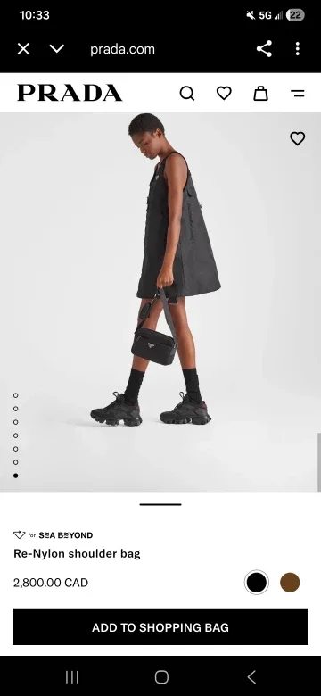 Prada Black Nylon Crossbody Bag image indicator(4)