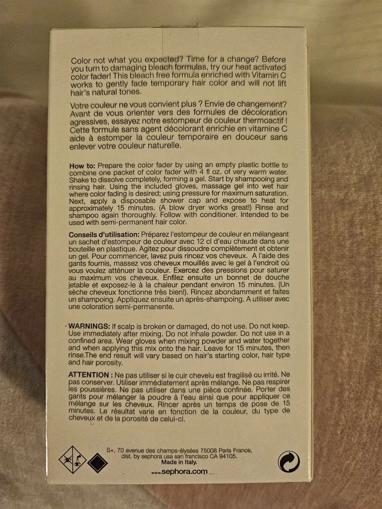 Sephora Hair Heat Activated Color Fader image indicator(2)