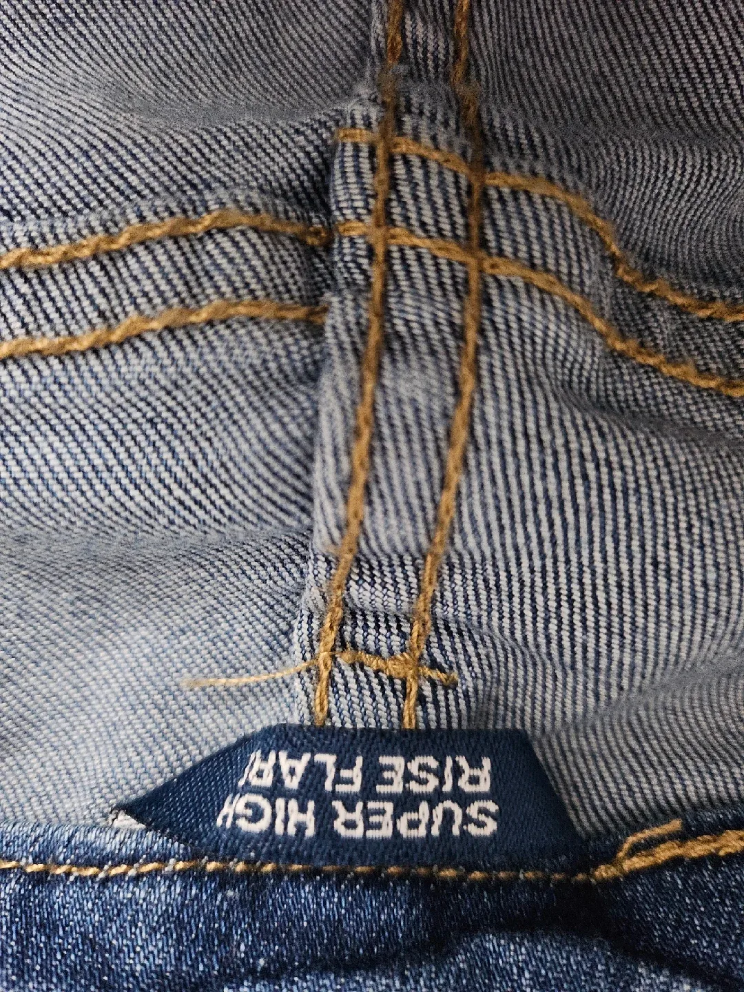 💙High Rise Flare Jeans image indicator(2)