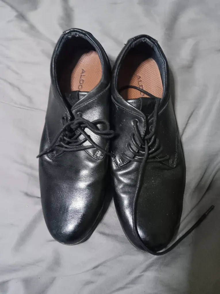 ALDO Black Leather Dress Shoes