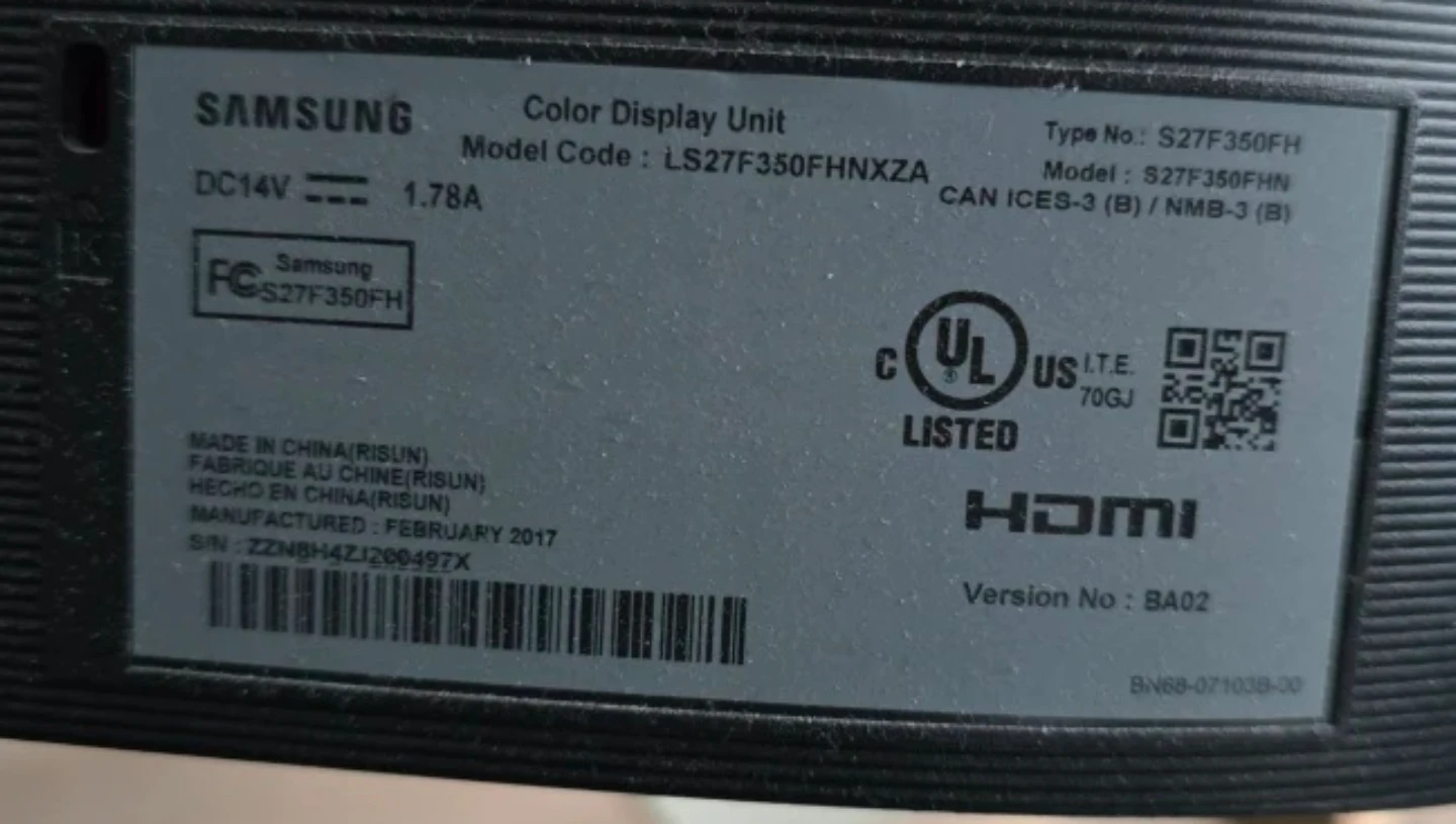 Samsung S27F350FH 27" LED Monitor - photo 4