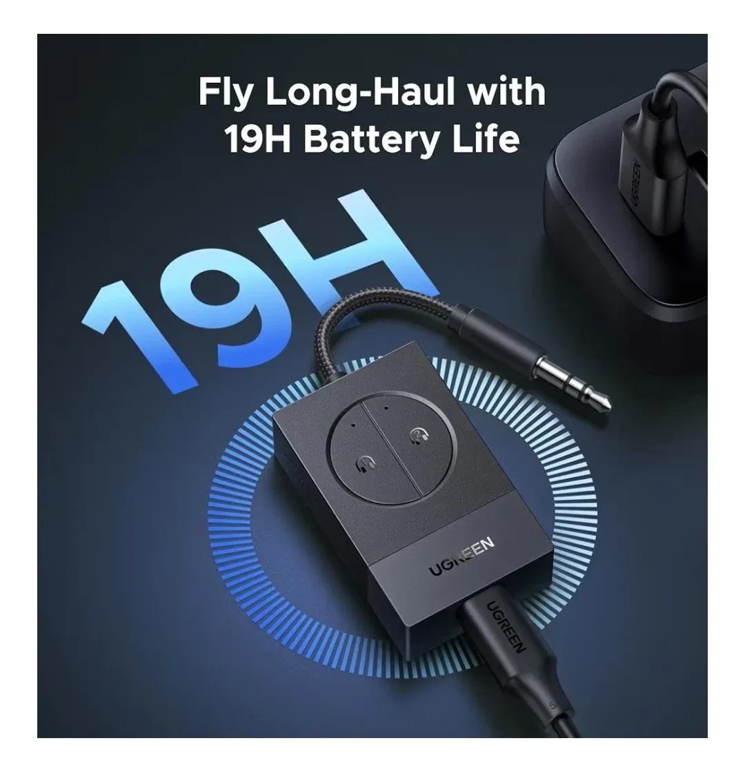 Ugreen Bluetooth 5.4 Audio Adapter - Dual Pairing image indicator(6)