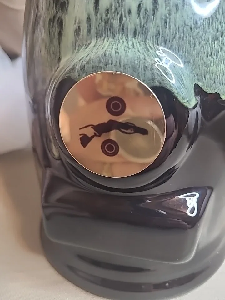 Unique Vintage Canadian Pottery Drip Glaze OverSized Mug.. image indicator(9)