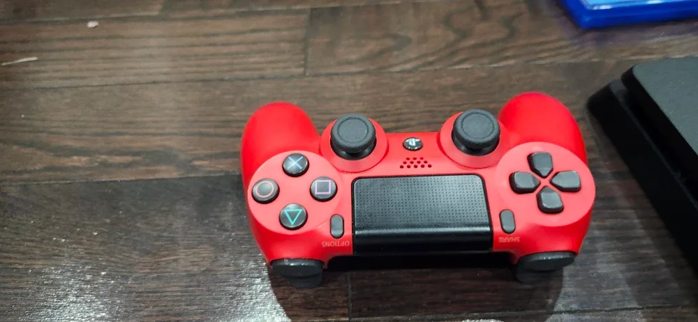 PlayStation 4 Slim with Red Controller & Spider-Man Game image indicator(5)