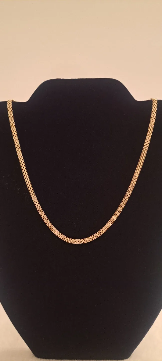 14K gold Bismark necklace 18" 3.6mm image indicator(2)