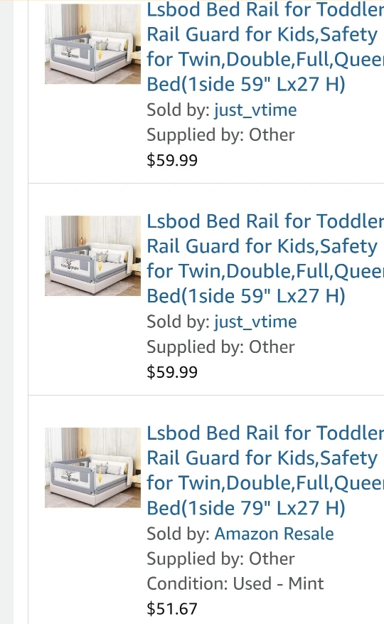 Toddler bed rail QUEEN SIZE - photo 2