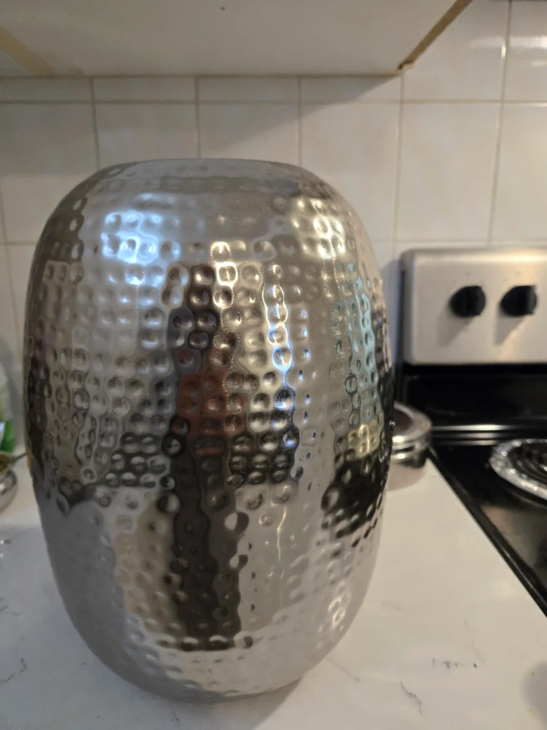 Silver  Metal  flower Vase