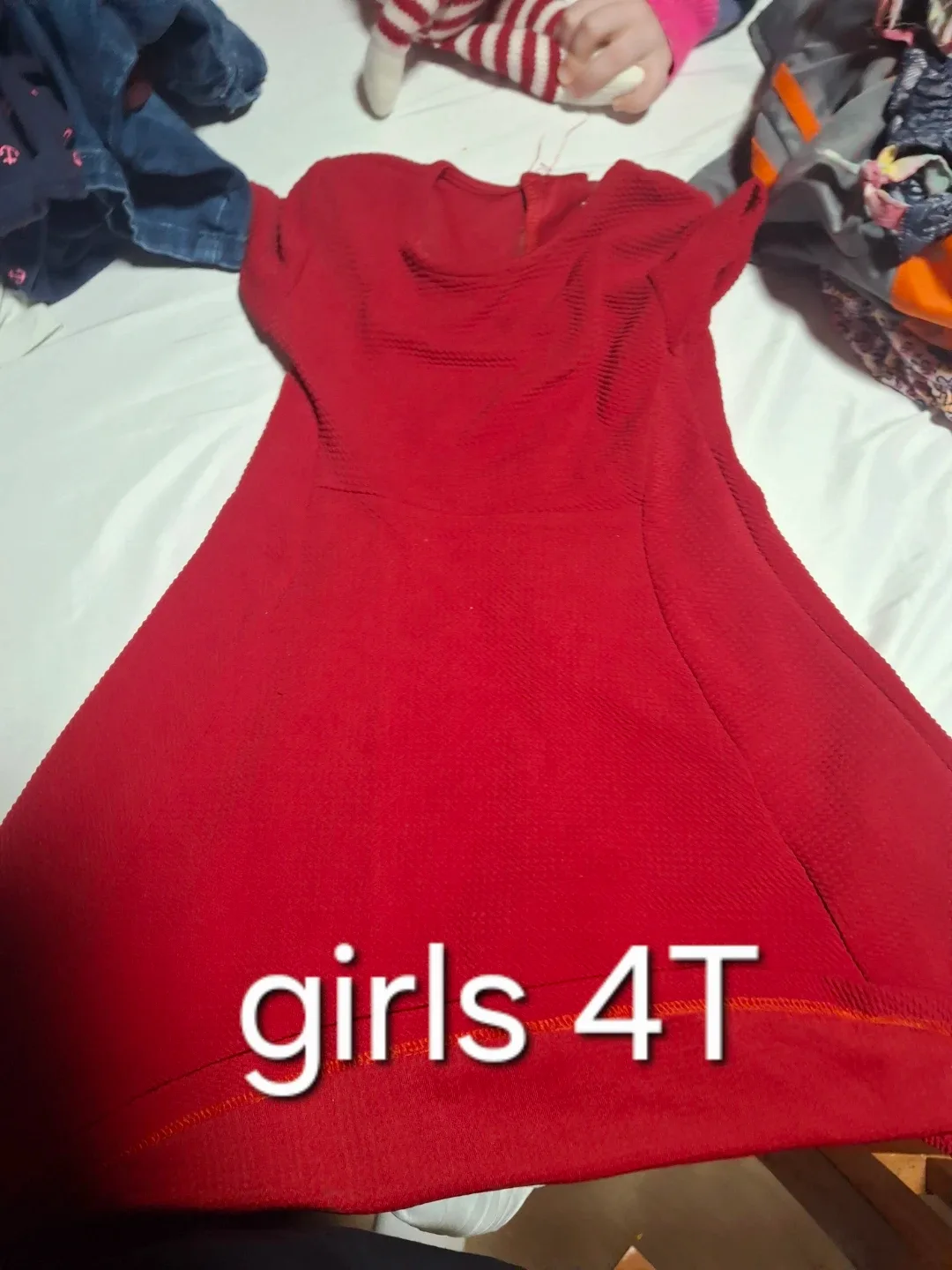 Girls Red Dress Size 4T