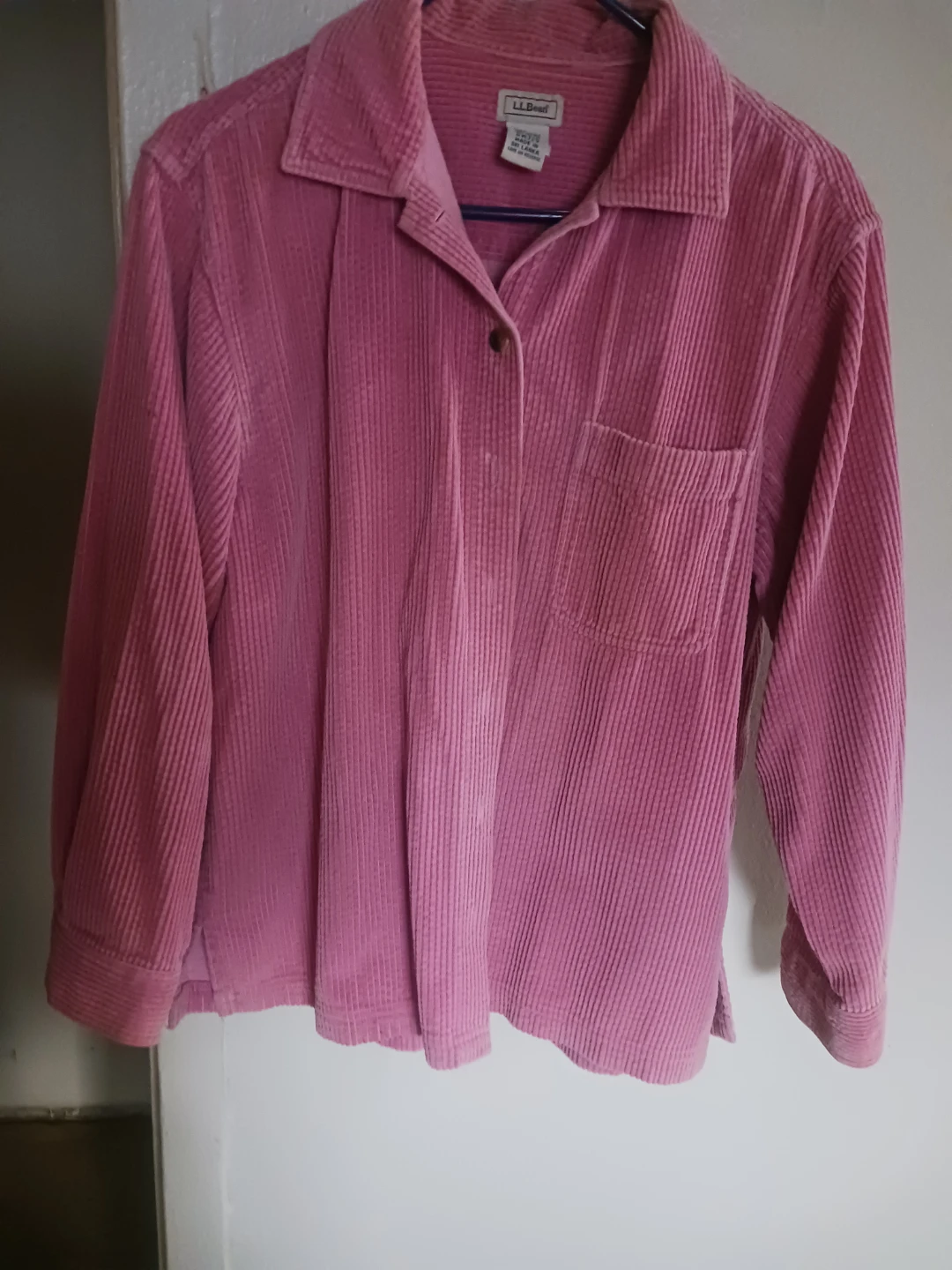 🥕🥕🥕🥕L.L.Bean Pink Corduroy Shirt - photo 4