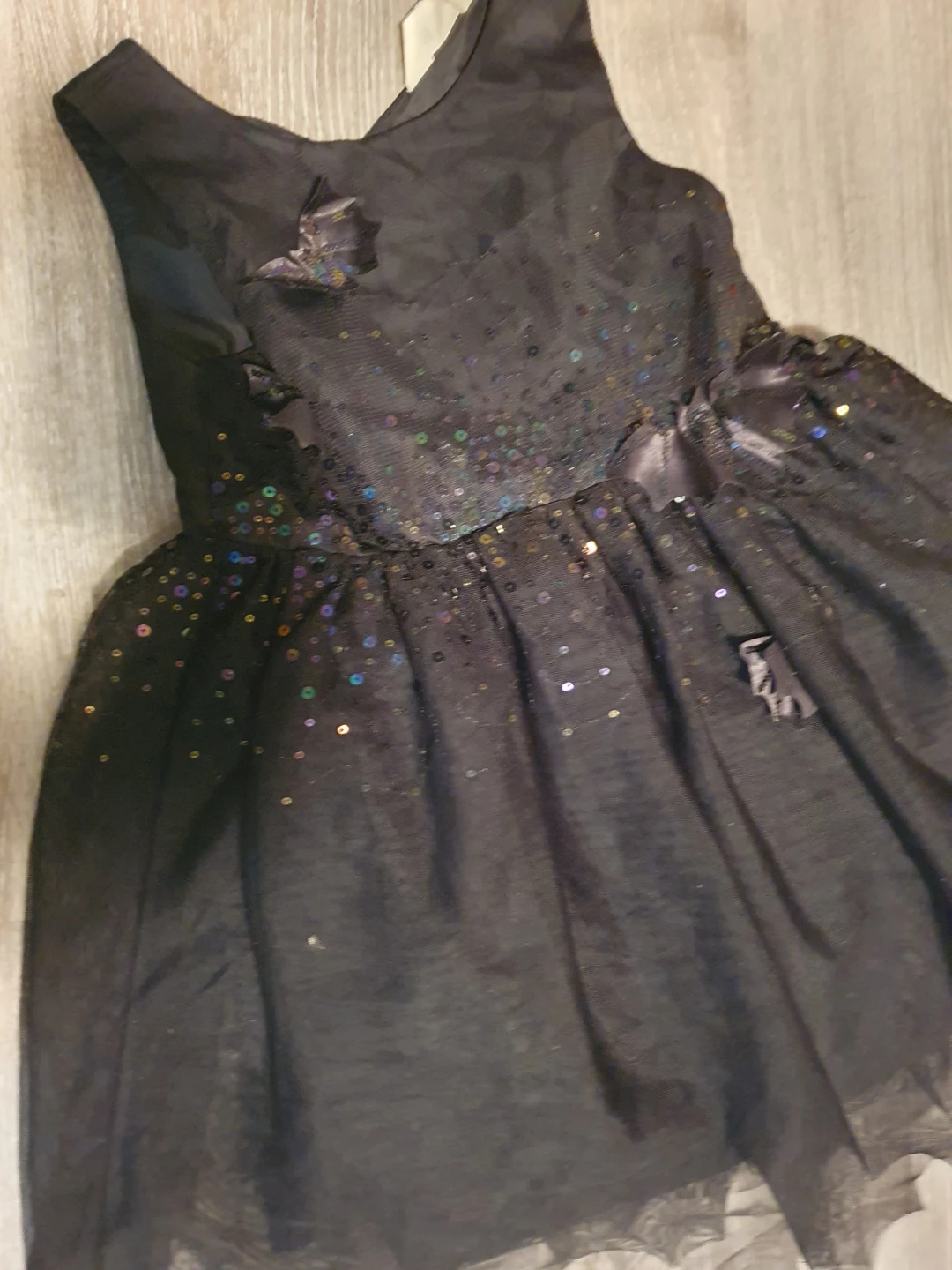H&M Black Sequin Dress, Size 3-4Y