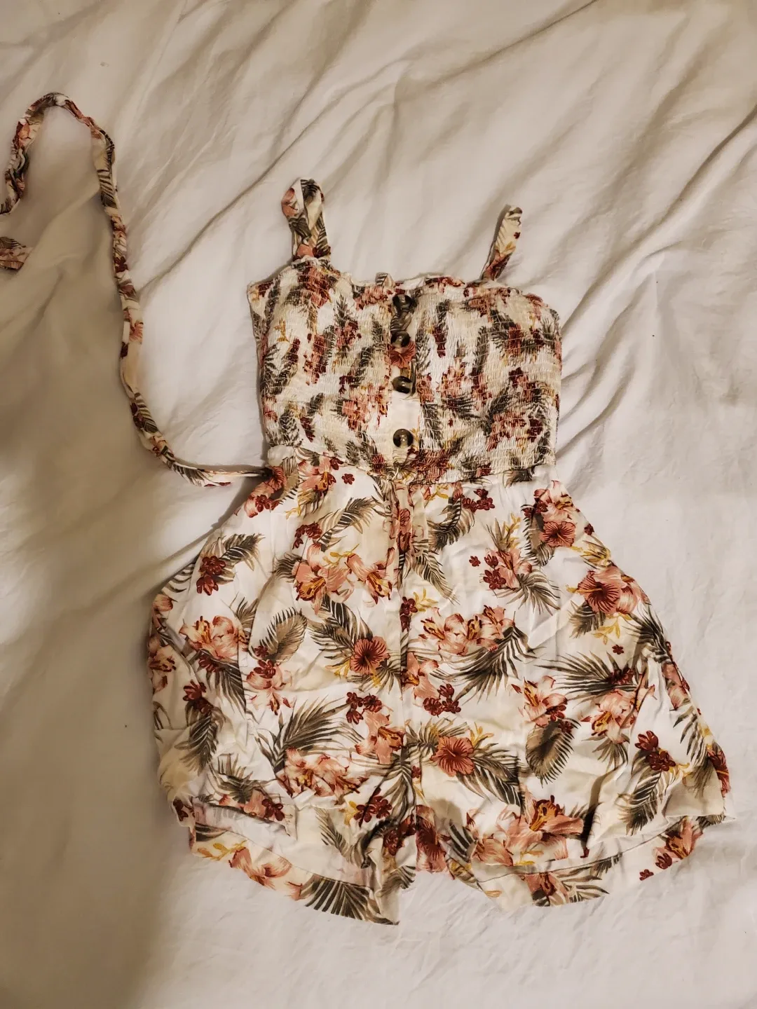 Floral Print Rompers Set - Size Small thumbnail
