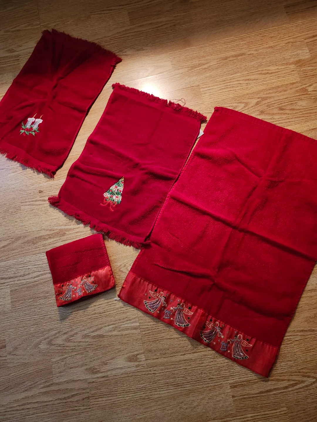 New Christmas small hand towels with face cloth image indicator(3)