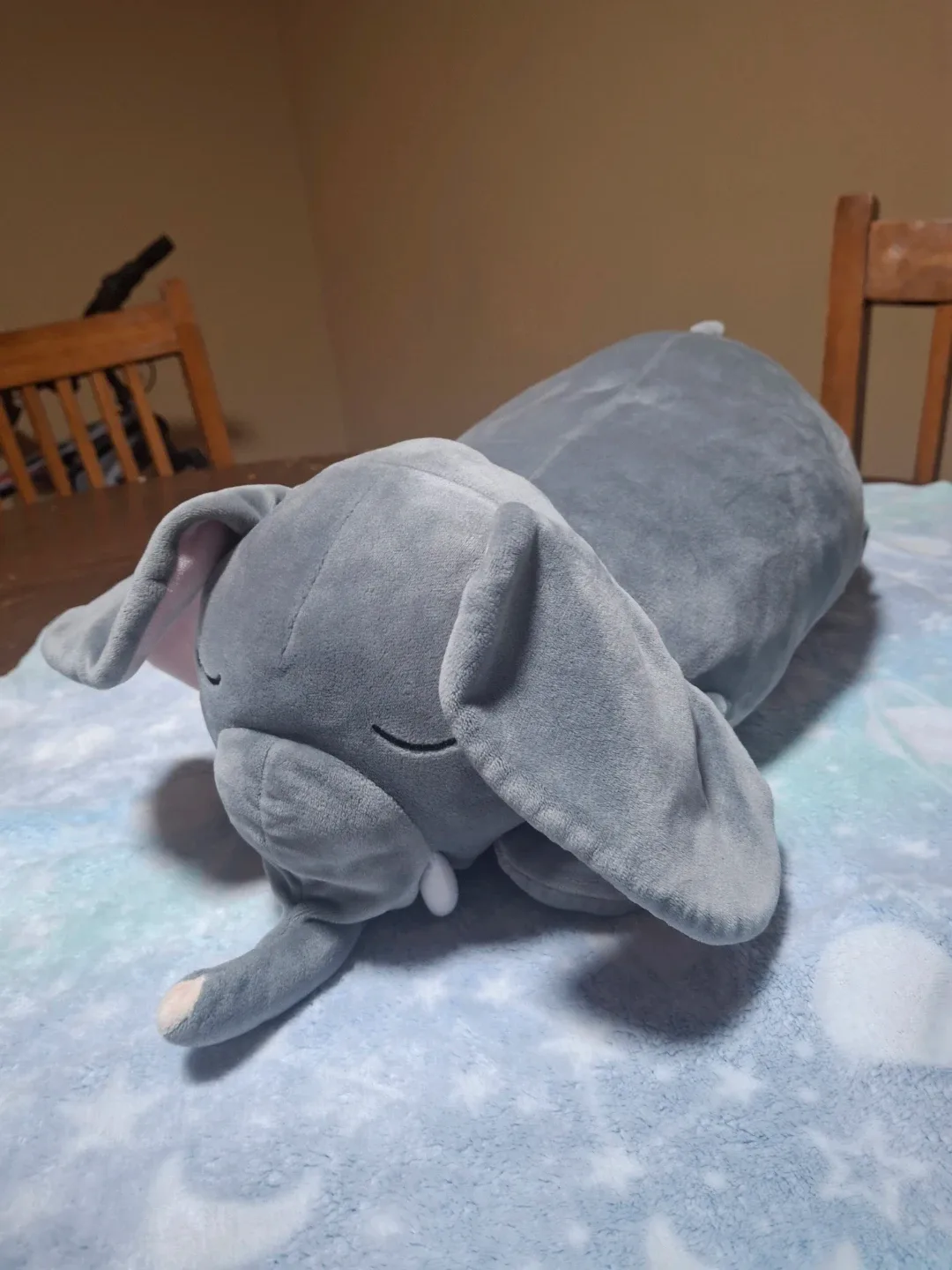 Elephant Plush Pillow - Grey thumbnail