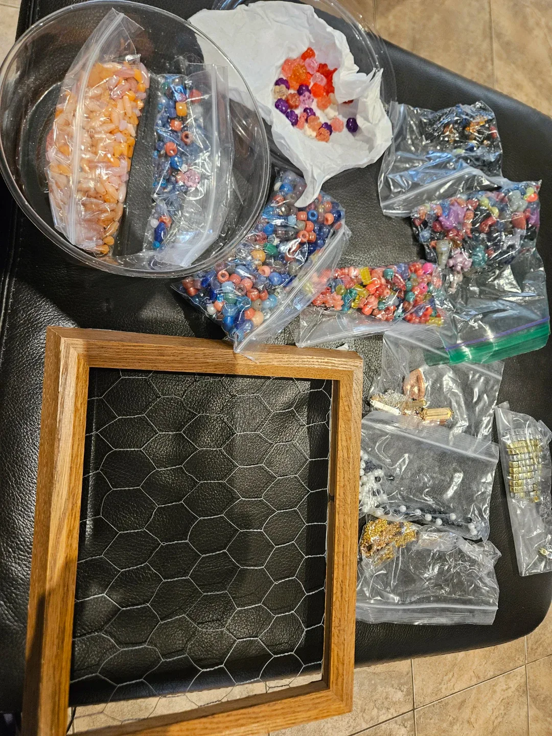 DIY Craft Beads & Chicken Wire Frame thumbnail