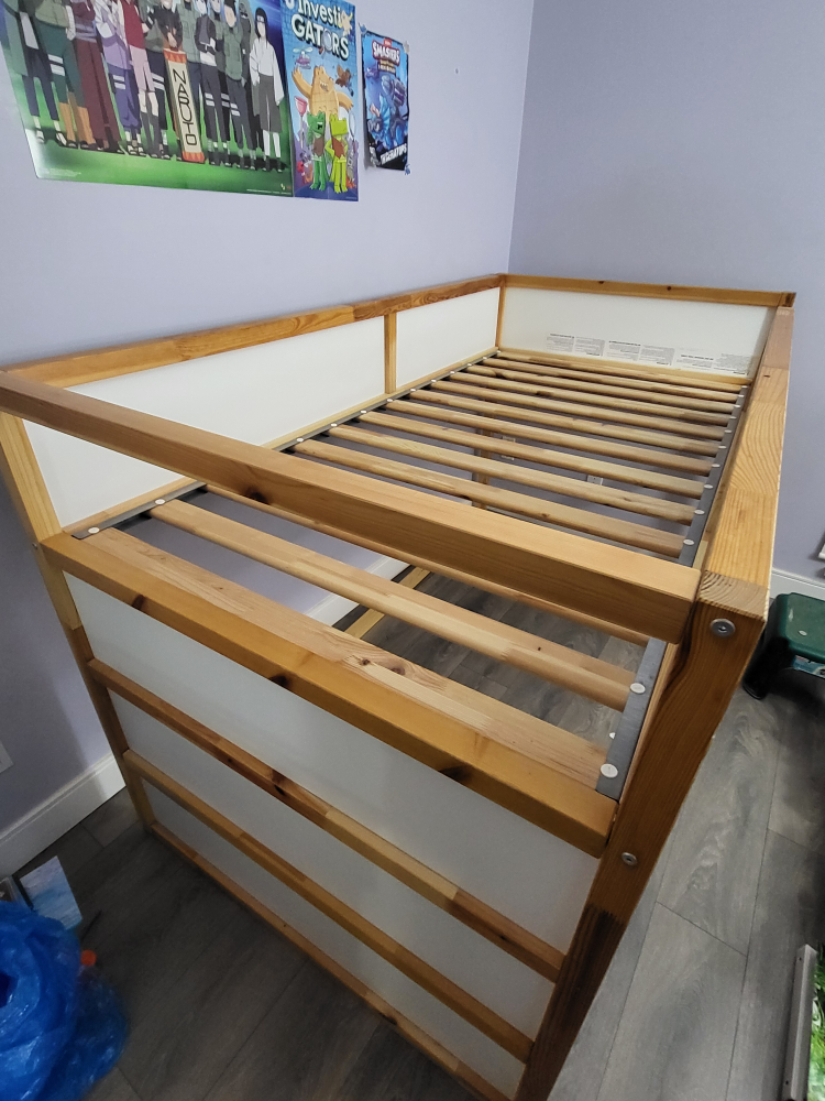IKEA Loft Bed Frame - Wood & White - photo 2