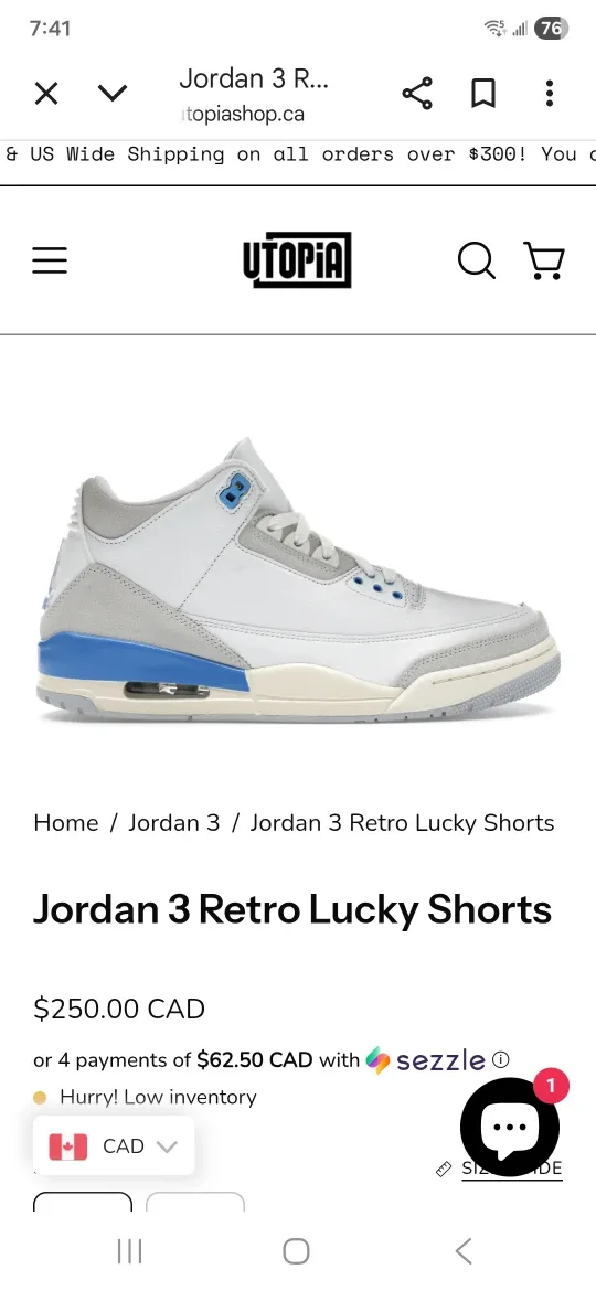 Jordan 3 Retro UNC, Size 7Y image indicator(9)