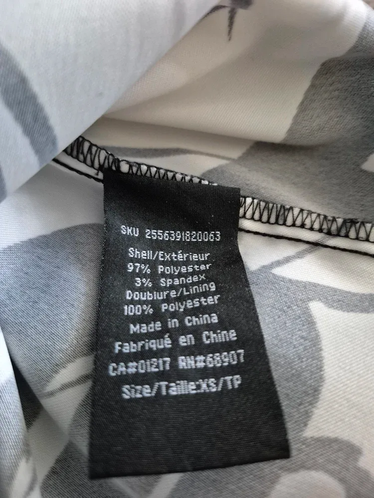 Le Chateau XS/TP Floral Dress - Black & White image indicator(4)