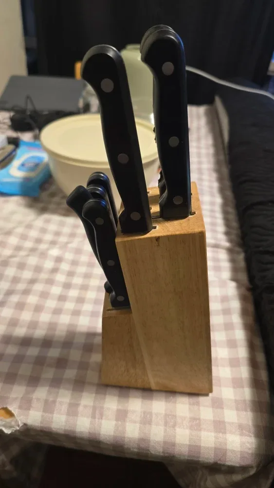 Knife Set with Wooden Block