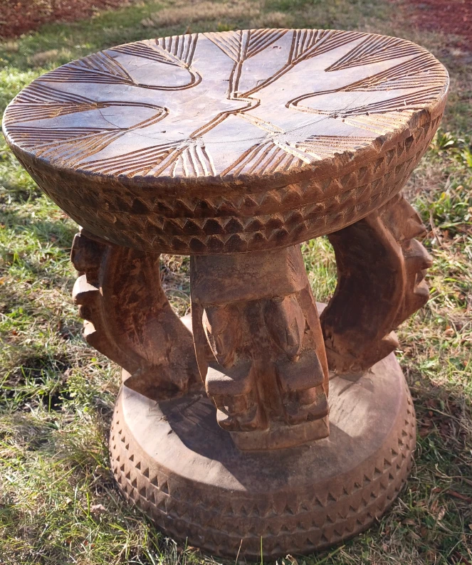 Hand Carved Wood Dogon African Priest throne - photo 4