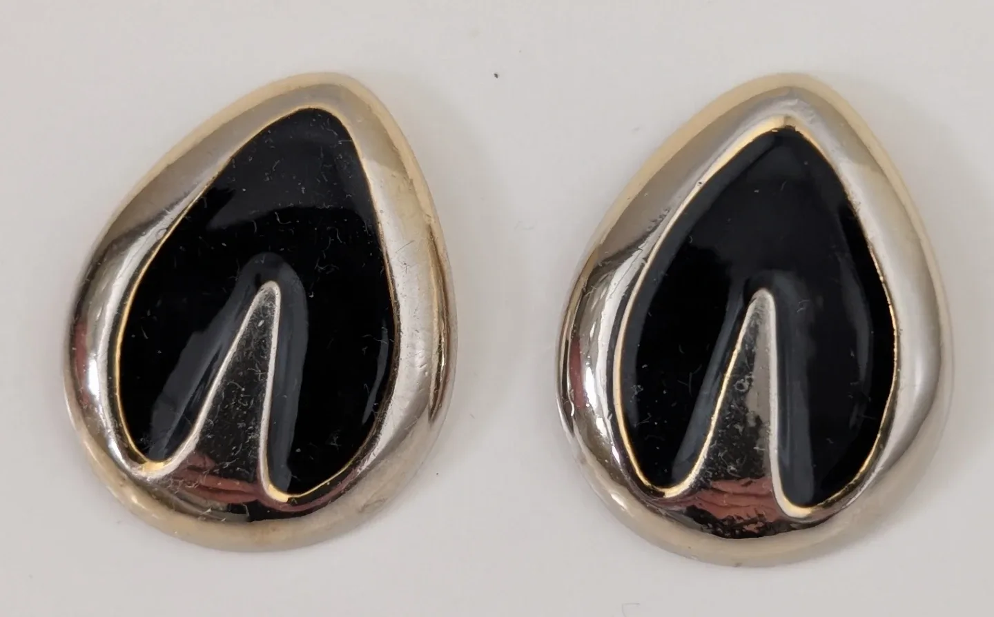 Earrings Silver and Black